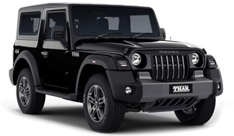 Shubhank Toys Mahindra Thar Jeep Die-Cast Metal Toy for Kids Pull Back Action Miniature Scaled(Black, Pack of: 1)