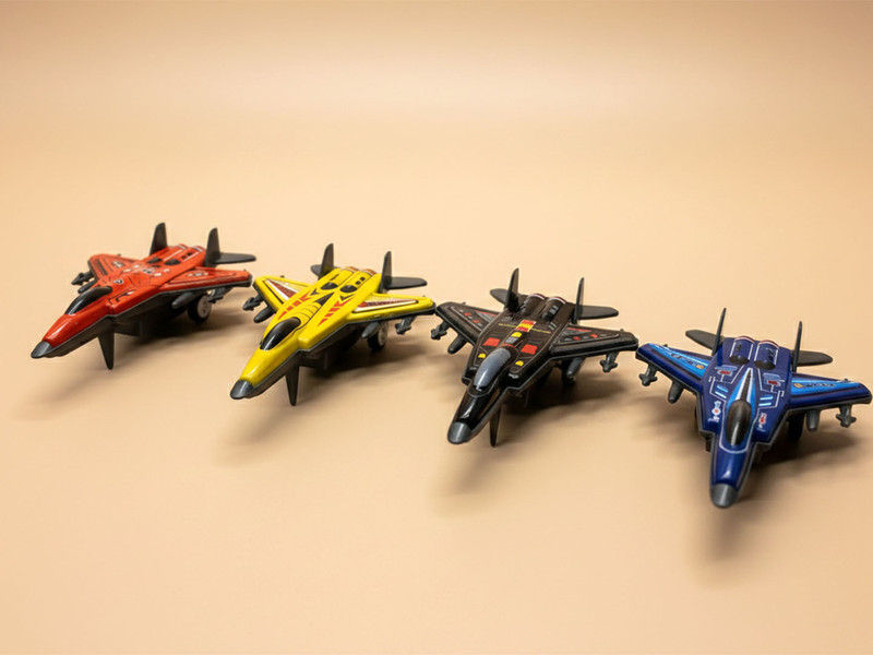 Toyterra Metal Body Die Cast Airplane | Pull Back | For Kids Age 3 Year + Pack Of 4(Multicolor, Pack of: 4)