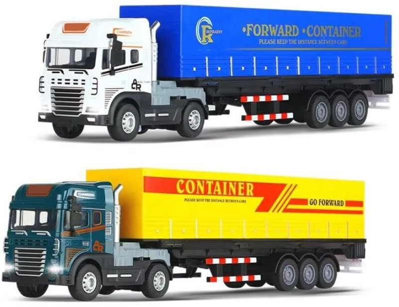 Pipaliya enterprises Titan Hauler X1 – Heavy Duty Container Truck Toy(White, Pack of: 1)