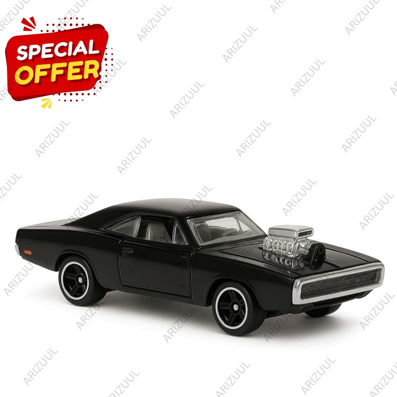 Arizuul hot wheels 1:64 1970 dodge challenger diecast mini toy car(Black, Red, Blue, Pack of: 2)