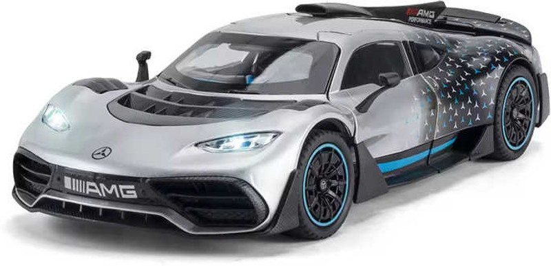 Just craft 1:24 Mercedes Benz AMG One Diecast Model Car Toy Sound&Light(Silver, Pack of: 1)