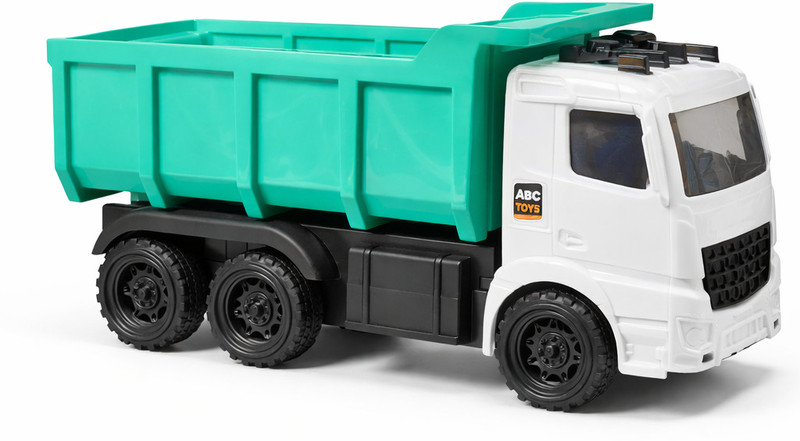 HEYKAM Kids Construction Dump Truck Toy 23 cm Big Plastic Tip Truck Toy 3+(Green, Pack of: 1)