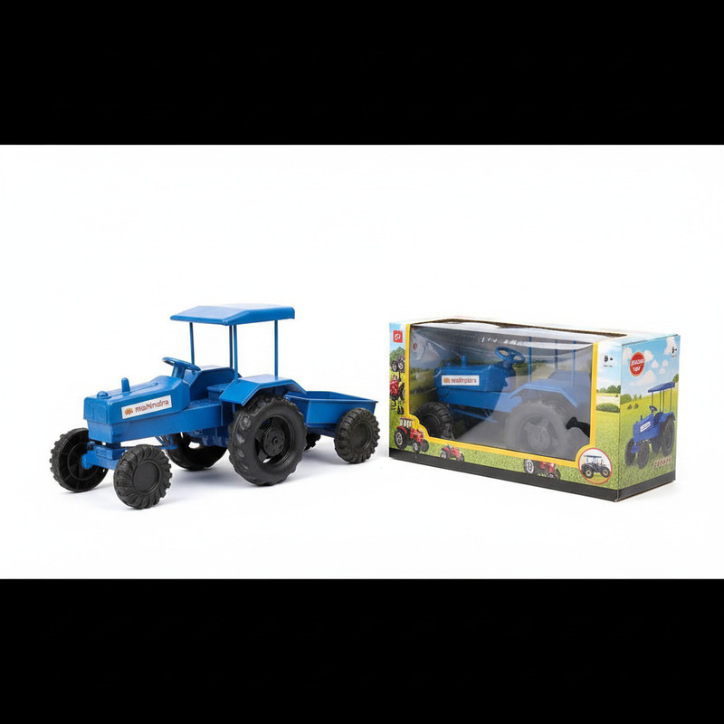 CraftedRoots Kids Tractor Trolley Toy – Plastic Model(Blue, Pack of: 1)