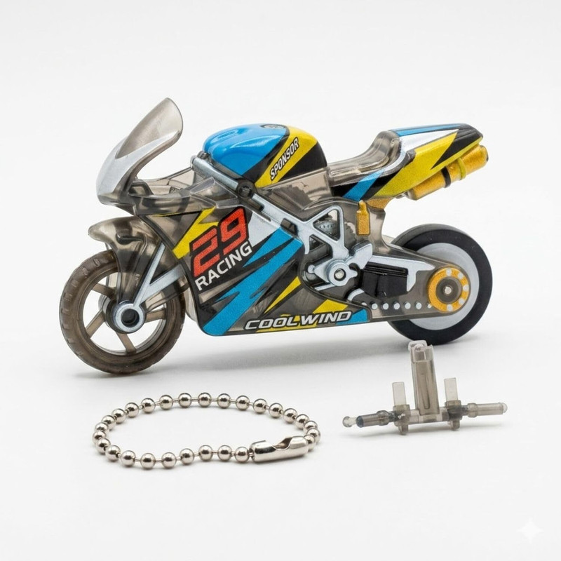 RAJWADIRATNA spark bike keychain mini pull back motorcycle toy spark bike model Key Chain