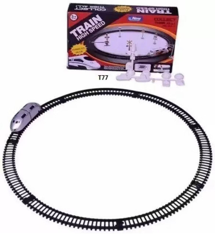 Xcillince Toys Train Toy Set with Track & Railway Signals, Battery Operated Bullet Train(Multicolor, Pack of: 1)