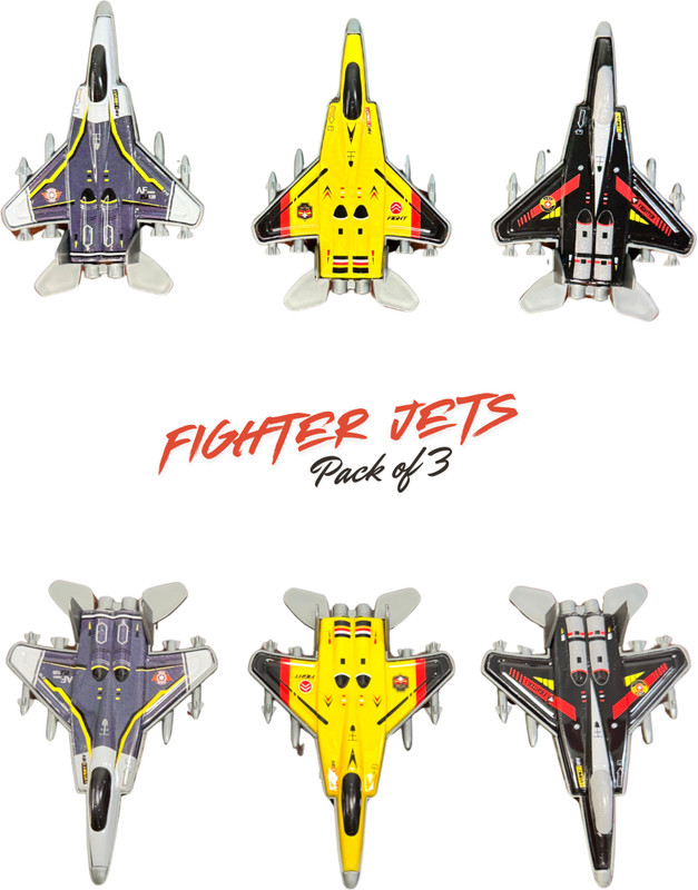 SAI SAMRUDH ENTERPRISES Fighter Jets Colection 2(Multicolor, Pack of: 3)