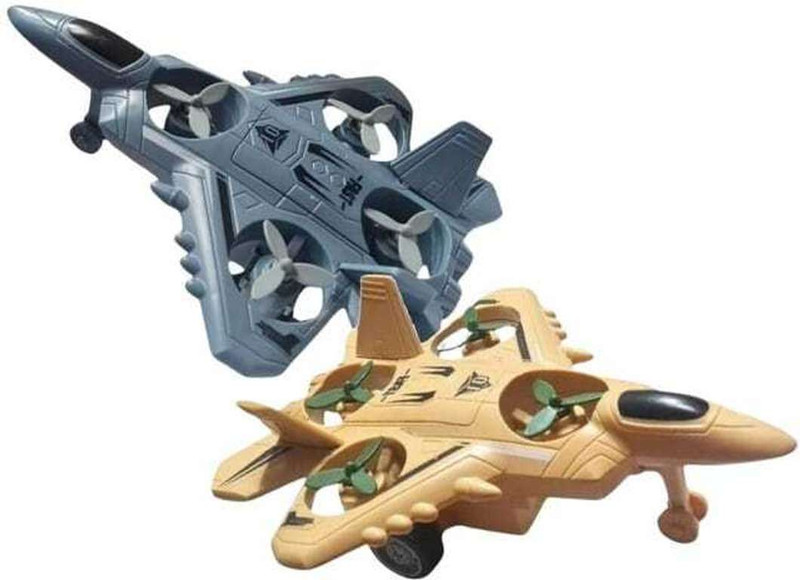 A TO Z TOYS ABS Plastic Diecast Military Airplane Aircraft I Warplane with Rotating Fan(Brown, Pack of: 1)
