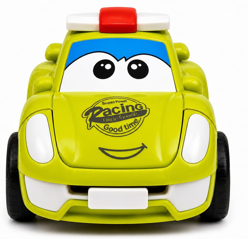 Maadi 2-in-1 Transforming Toy Racing Car with Robot Conversion, Push and Go,(Green, Pack of: 1)