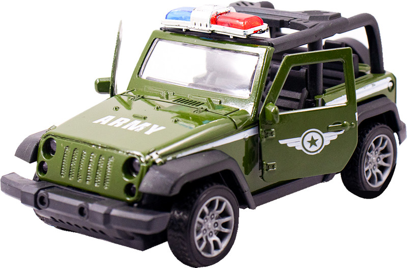 Toy Cloud Thar Army Jeep 1:32 Scale Metal Toy Car with Pull Back Action & Opening Doors(Green, Pack of: 1)