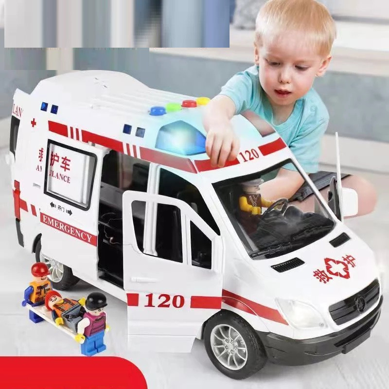 Zuuluzrs Ambulance Light Music Simulation Model Toy Car(White, Pack of: 1)