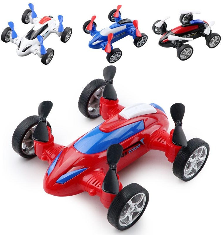 FORSIKHA Friction Powered 2-in-1 Drone Car Toy for Kids Bicycle With Swing Function(Multicolor, Pack of: 4)