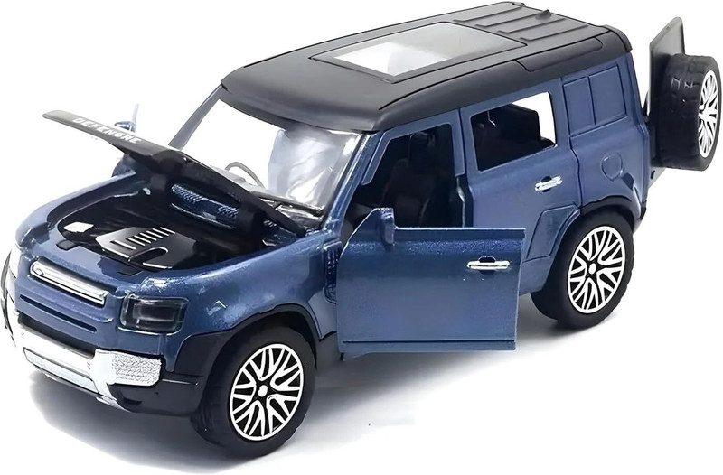 Rajeshwari Enterprises Defender 1:36 Diecast metal toy car| Pull back Defender Toy with openable doors(Blue, Pack of: 1)