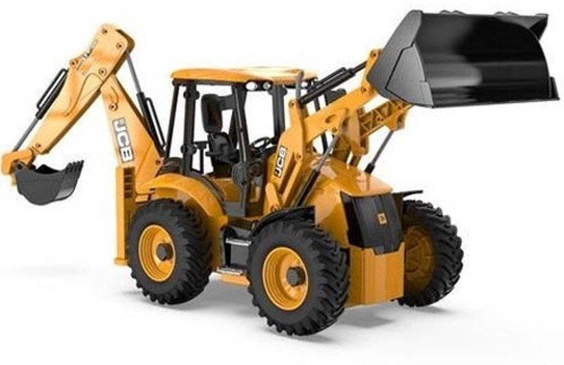 Plus Shine Unbreakable Excavator Bulldozer Construction Vehicles JCB Racing Indoor Toys(Yellow, Pack of: 1)