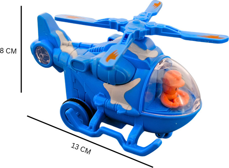 OPAC Helicopter Toy for Kids,Heavy Plastic Unbreakable Helicopter Toy for Kids(Multicolor, Pack of: 1)