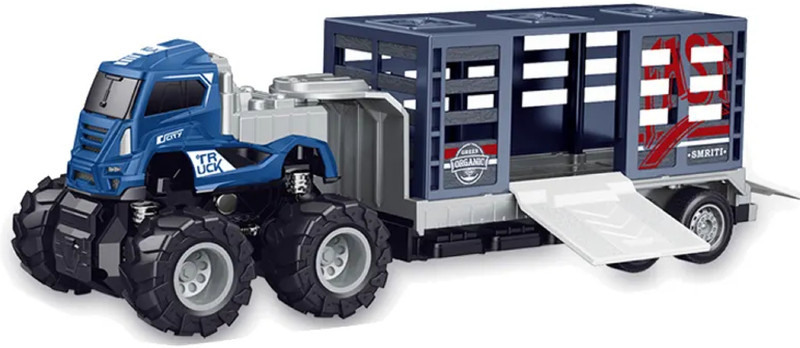 deoxy 1:43 4WD Diecast Animal Transportation Toys with Friction Powered Truck For Kids(Multicolor, Pack of: 1)