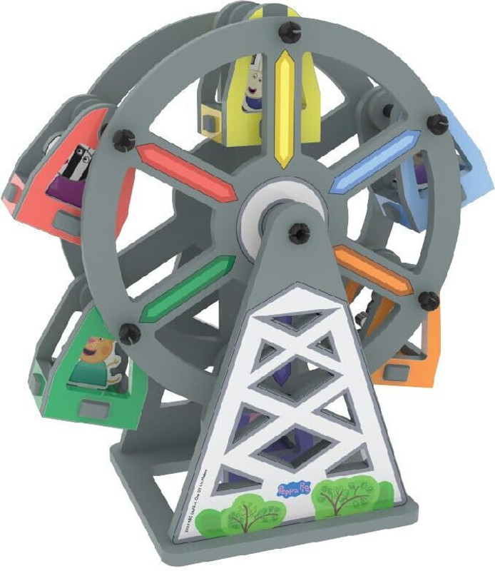 Magic-on-Wheels 3D Build N' Play - Peppa Pig Rotating Ferris Wheel For Kids(Multicolor, Pack of: 1)