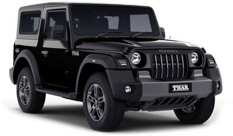 AtwoZDesign Metal Thar Car 1:32 Die-cast Pull Back Model Car with Open The Door, Light(Black, Pack of: 1)