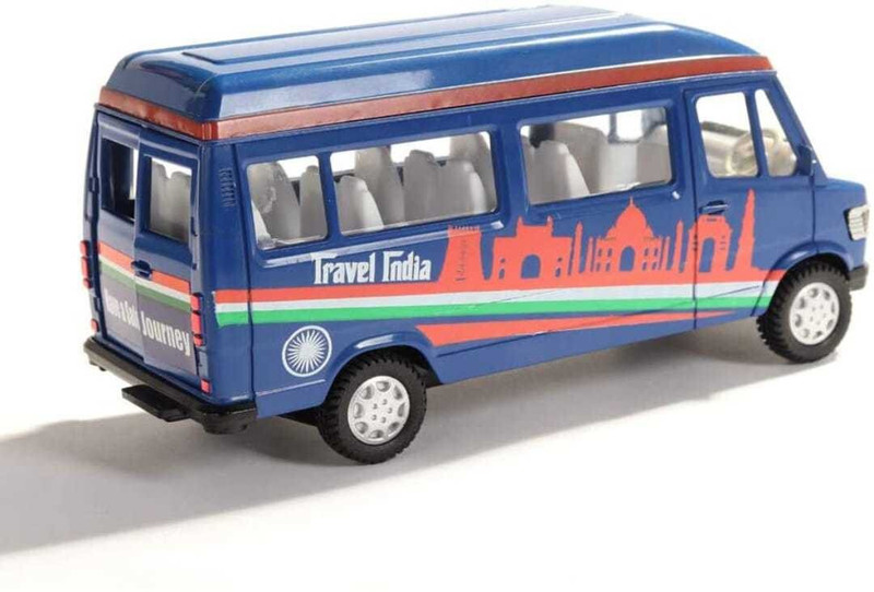 viaan world Traveller India (TMP) Tempo BUS TOY for Kids(Blue, Pack of: 1)