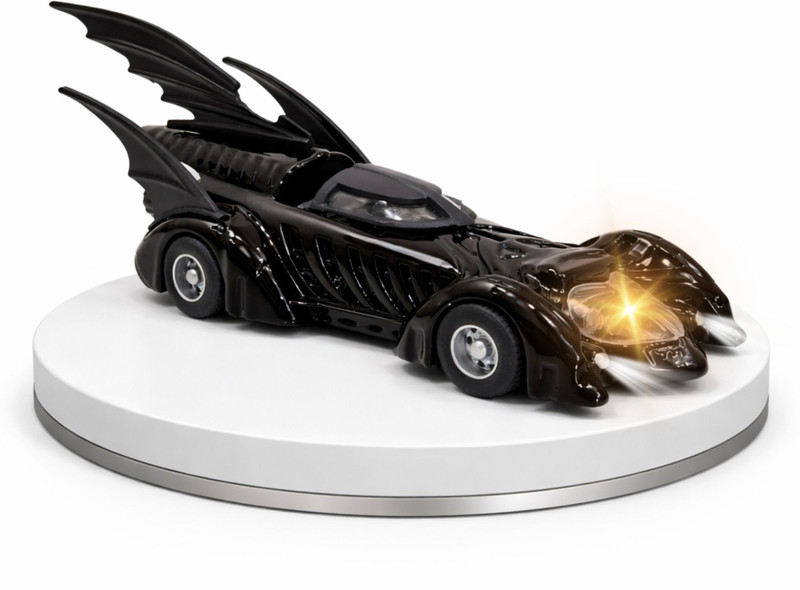 Nilika Enterprises Sleek Black Batmobile Toy Diecast Car with Detailed Wings & Music, Light(Black, Pack of: 1)