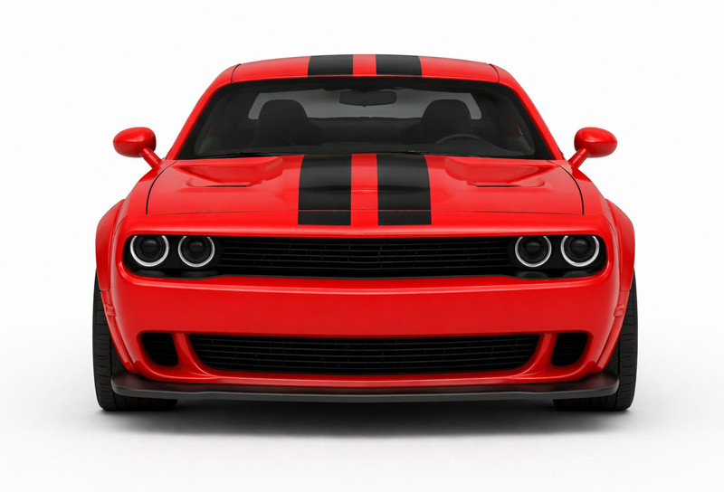 yumyra Dodge Challenger Scale 1:36 Die Cast Toy Car Alloy Metal Body Pull Back Model(Red, Pack of: 1)