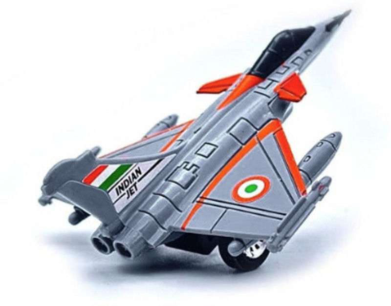 HANAL RFL Fighter Jet with Pull-Back Action for Kids(Grey, Pack of: 1)