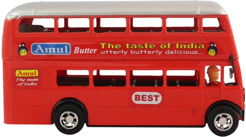 VED Double Decker Bus(Red, Pack of: 1)