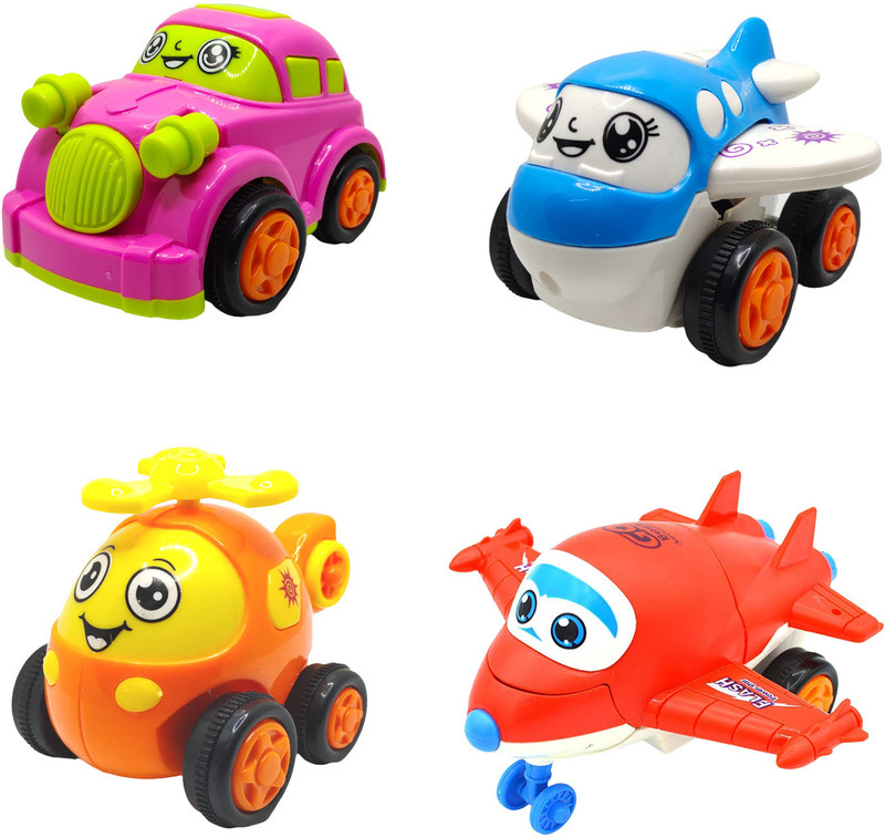 ZONEPIA Friction Powered Toy Set of Scooter, Robot Car & Monster Car For Kids(SET72, Pack of: 3)