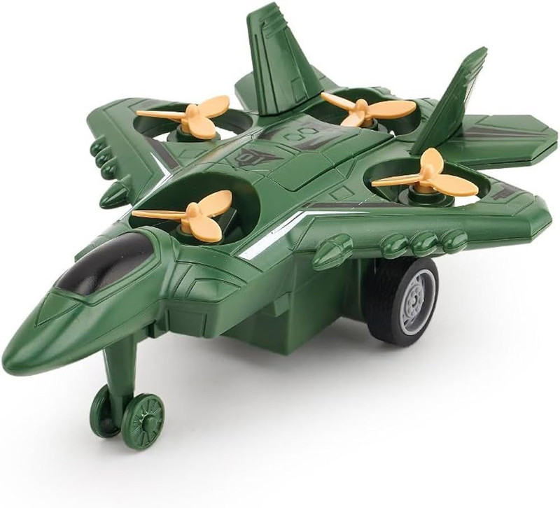 PANDA NEST Friction Powered Airplane Toy for Boys & Girls| Aeroplane Toy for Kids 3+ Years(Multicolor, Pack of: 1)