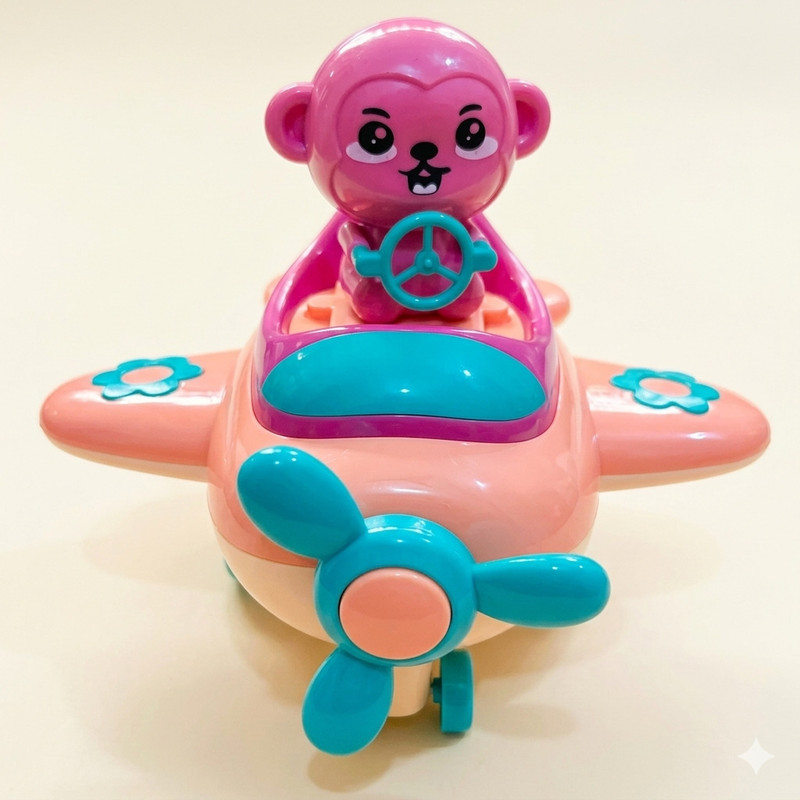 toyszonebyav Light N' Sound Motorized Plane(Multicolor)