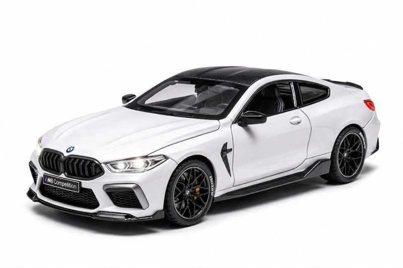 Ragiluxe Alloy BMW Toy Car 1:32 with Light, Sound & B.M.W M8 Open Doors Car(Multicolor, Pack of: 1)