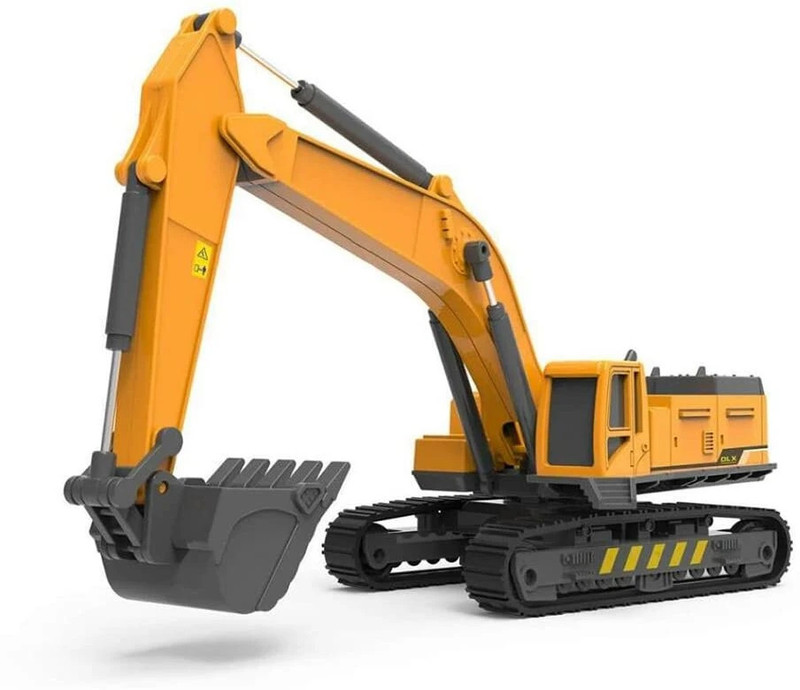 FLBAKO Friction Powered Construction Automobile Crane truck Toy(Yellow, Pack of: 1)