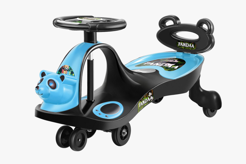 SPEEDFOX Panda Magic Ride-On Swing Car for Kids with Steering Wheel | Musical Twister Car(Black, Blue, Pack of: 1)