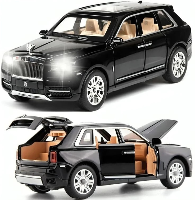 ZUNBELLA Rolls Royce 1:32 Scale Metal Die Cast Car With Open Door, Light & Sound For Kids(Multicolor, Pack of: 1)