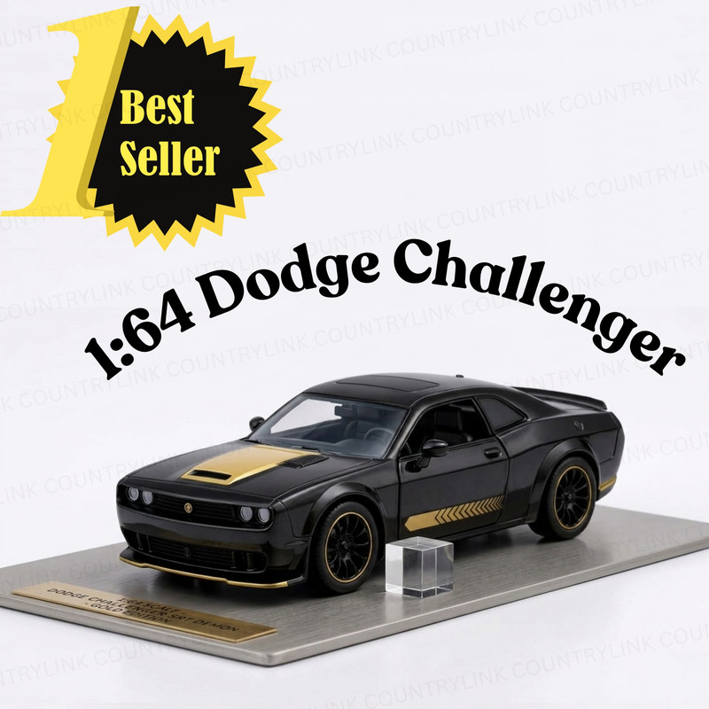 CountryLink 1:64 Scale Dodge Challenger Premium Model Car Toy with Realistic Finish(Multicolor, Pack of: 1)