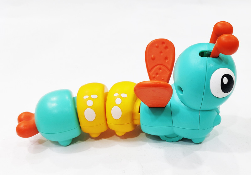 Dhinchak Key Operated Crawling Moving Caterpillar Toy for Kids (1 Pc Random Color)(Multicolor, Pack of: 1)