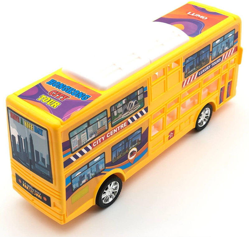 KJEE Double Decker Bus Toy for Kids | Heavy Duty Stylish Big Size Bus(Multi Colours, Pack of: 1)