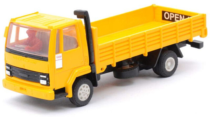 YAAH CREATION Plastic cargo truck with tail gate openable without battery with pullback action(Multicolor, Pack of: 1)