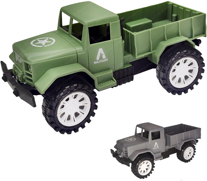 FunBlast Military Truck Toy for Kids, Pull Back Vehicles Army Tractor Truck with Open Bod(Multicolor)