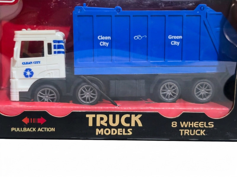 hda group 8 Tyre Dumper Truck for Kids Friction Power Toy Vehicle with Openable Back Door0(Color As Per Stock, Pack of: 1)
