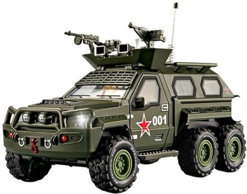 Toyrama 1:24 Remote Control Tiger Wheeled Missile Armored Truck(Multicolor)