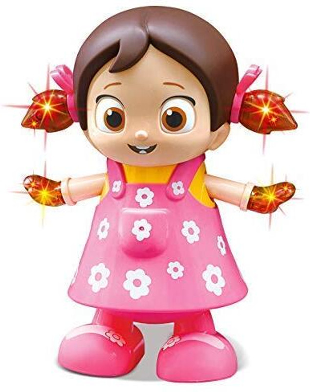 KIDDOVATE Musical Dancing Doll with Flashing Lights, Walking & Singing Toy for Kids(Multicolor, Pack of: 1)