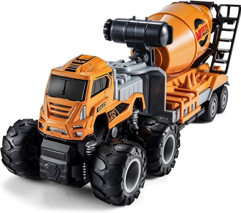 Akvanar 1:43 Diecast Toys Set Engineering Construction cement mixer Toy Truck(Yellow, Pack of: 1)