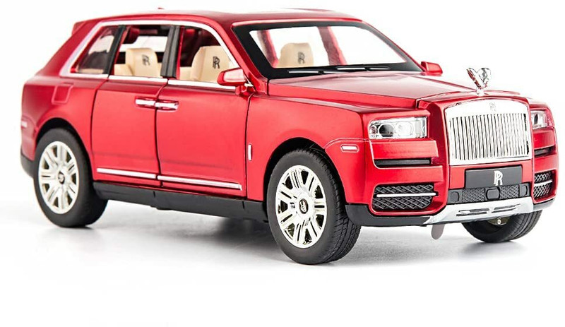 DEZICON ECOM 1:24 Scale Die Cast Rolls Royce Metal Car Toy With Light And Sound For Kid(Red, Pack of: 1)