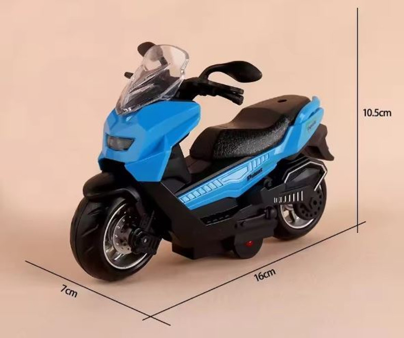 Plus Shine Off-Road Scooter Motorbike No Battery Needed Push Police Motorcycle Model Toy(Multicolor, Pack of: 1)