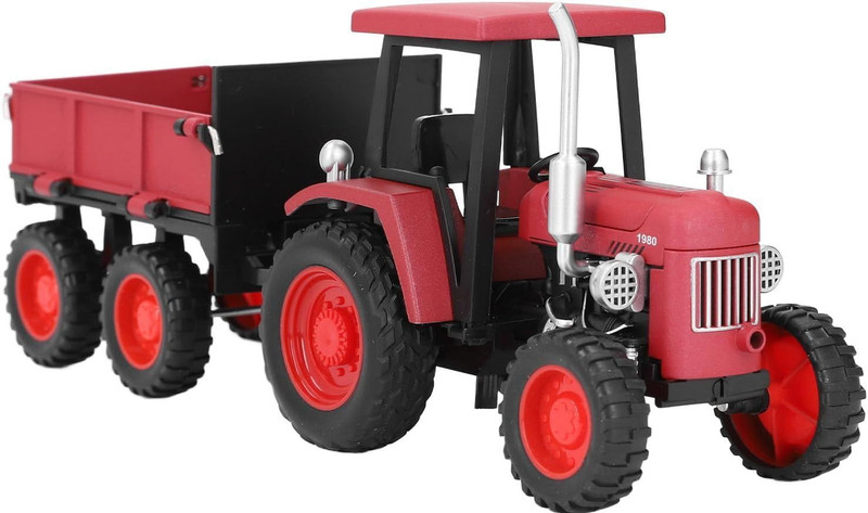 CountryLink 4 Wheel Tractor Exquisite Vintage Design Classic Retro Dicast Alloy Tractor Toy(Red, Pack of: 1)