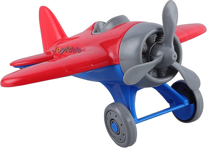 JoyRide Top Race Airplane Toy|Bump and Go Action Plane - Kids Airline Toy Vehicle(Red, Blue, Pack of: 1)