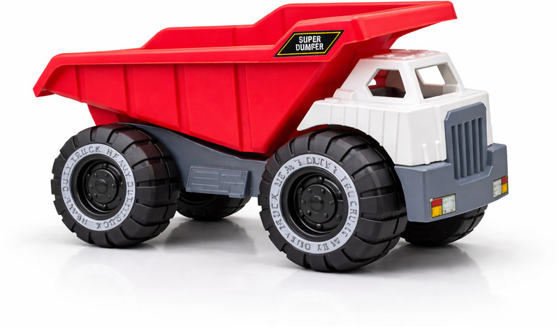 HEYKAM Heavy Duty Construction Dumper Truck Toy for Kids | Big Vehicle Toy(Red, Pack of: 1)