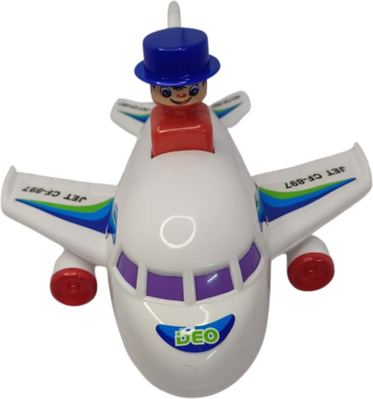 Right Tick Push N Go Toy Jet Airplane for Kids | Push & Pull Vehicle Toy(Multicolor, Pack of: 1)