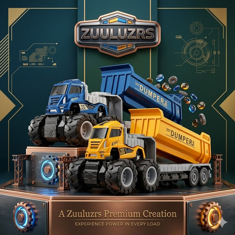 Zuuluzrs Dumper Truck Toy For Kid's Fun And Enjoyment(Multicolor, Pack of: 1)