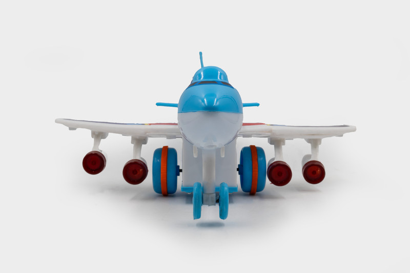 Toy Bharat Toybharat Air Liner Plane | Power Friction Air Liner Airplane Toy | Gift Toy(Blue, Pack of: 1)